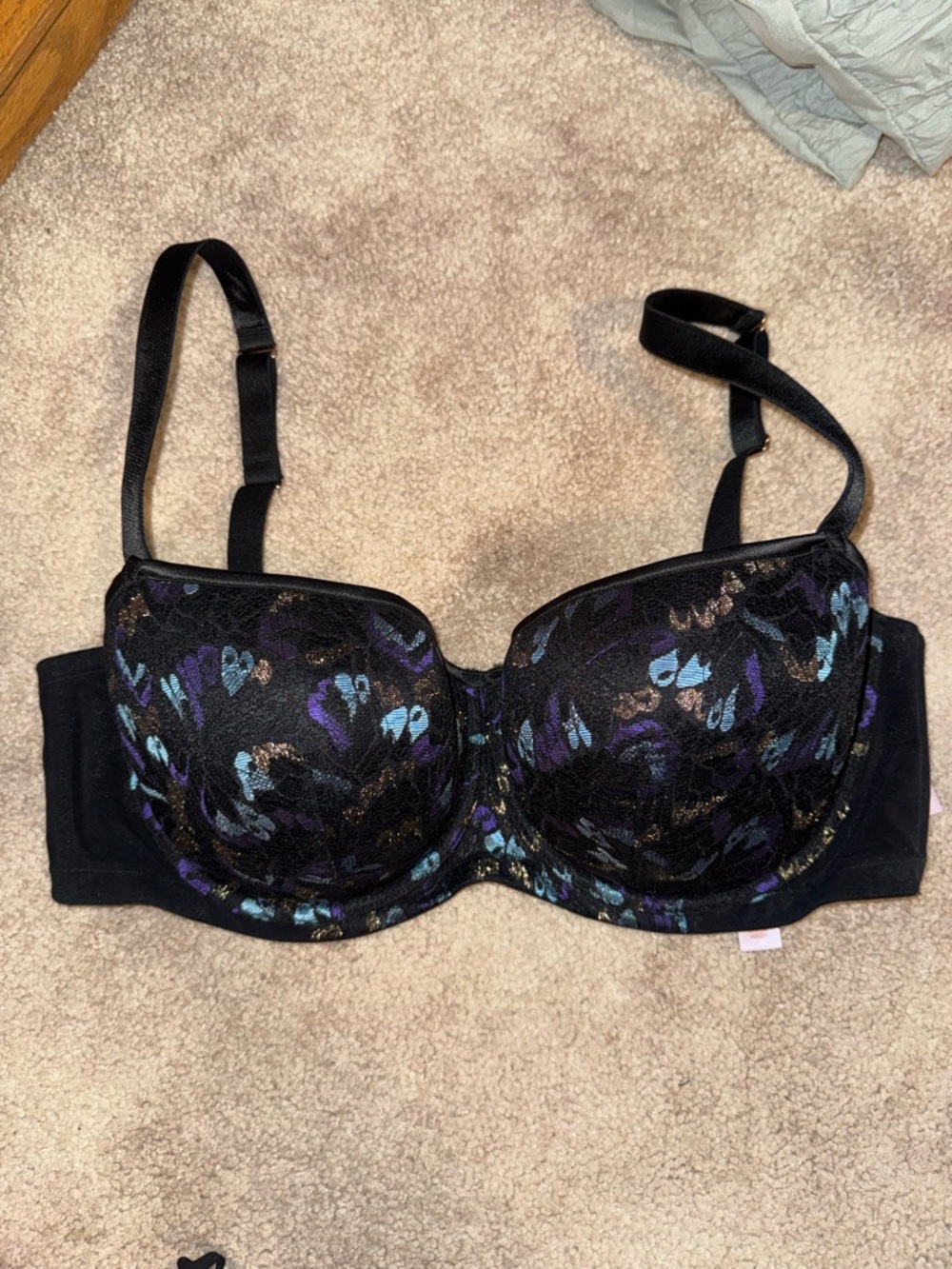 Savage X Fenty Butterfly Wings Lace and Mesh Lingerie 3 piece set